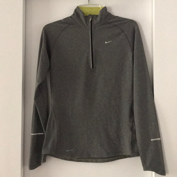Nike Tops - Gray Nike Dri-Fit Half Zip